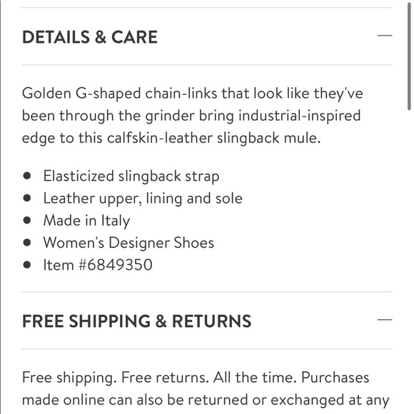 G-Chain Slingback Mule GIVENCHY - Picture 6 of 8